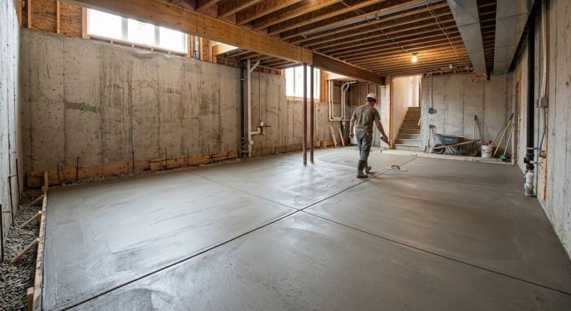 Basement Concrete Installation in East Helena, MT