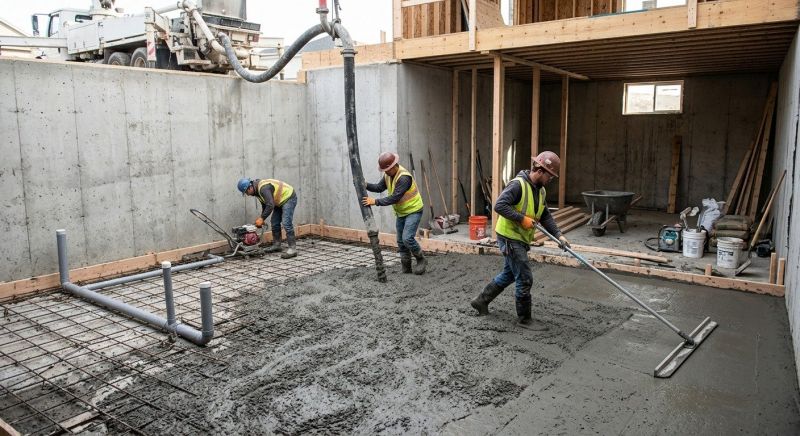 Basement Concrete Installation in Lewis And Clark County, MT
