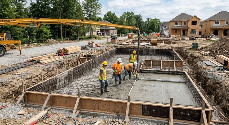 Poured Foundation Installation in Helena, MT