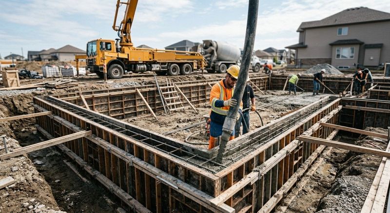 Poured Foundation Installation in Helena, MT