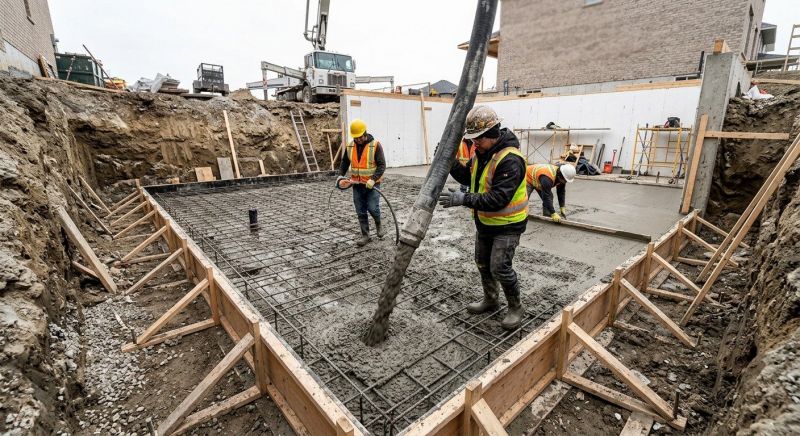 Basement Concrete Pouring
